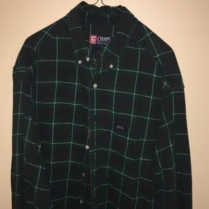 Dark green flannel